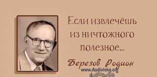 Если извлечёшь из ничтожного полезное – Березов Родион Березов Родион