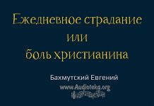 Ежедневное страдание или боль христианина – Евгений Бахмутский Евгений Бахмутский