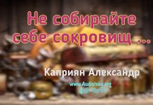 Не собирайте себе сокровищ – Каприян Александр Не собирайте себе сокровищ - Каприян Александр