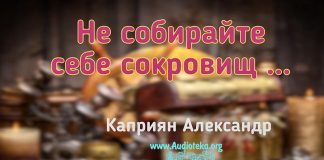Не собирайте себе сокровищ – Каприян Александр Не собирайте себе сокровищ - Каприян Александр