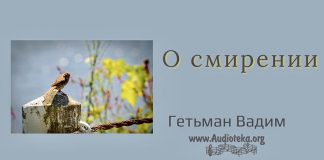 О смирении – Гетьман Вадим О смирении - Гетьман Вадим