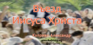 Въезд Иисуса Христа – Каприян Александр Въезд Иисуса Христа - Каприян Александр