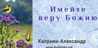 Имейте веру Божию – Каприян Александр Имейте веру Божию - Каприян Александр