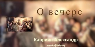 О вечере – Каприян Александр О вечере - Каприян Александр