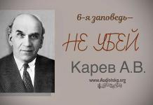 6-я заповедь – не убей – Карев А. В. 6-я заповедь - не убей - Карев А. В.