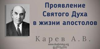 Проявление Святого Духа в жизни Апостолов – Карев А. В. Проявление Святого Духа в жизни Апостолов - Карев А. В.