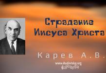 Страдание Иисуса Христа – Карев А. В. Страдание Иисуса Христа - Карев А. В.