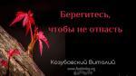 Берегитесь, чтобы не отпасть – Виталий Козубовский