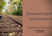 Духовная борьба, переживания – Виталий Козубовский Духовная борьба, переживания - Виталий Козубовский
