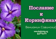 Послание к Коринфянам – Вениамин Савинский Послание к Коринфянам - Вениамин Савинский
