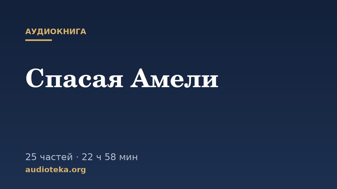 Обложка: Спасая Амели